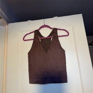 JoyLab Chocolate Brown Tank Top